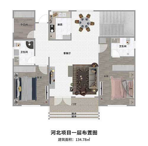 河北轻钢别墅户型分享一楼 河北轻钢别墅户型分享一楼