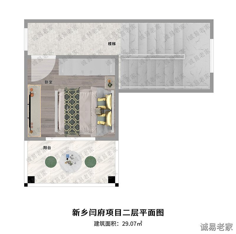 新乡闫府轻钢别墅二层户型图
