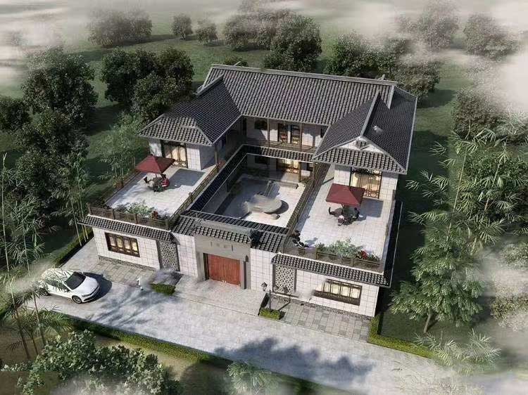四合院轻钢结构别墅厂家